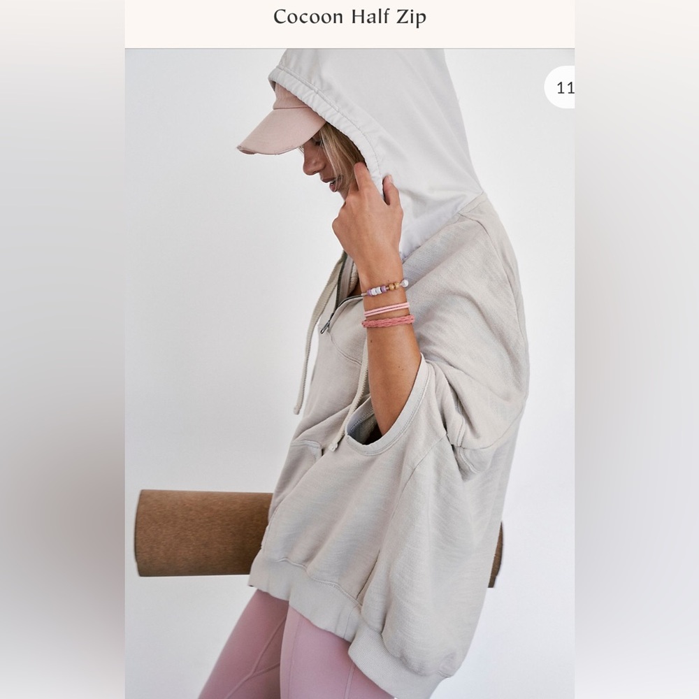 Free People NWOT Cocoon Half Zip
